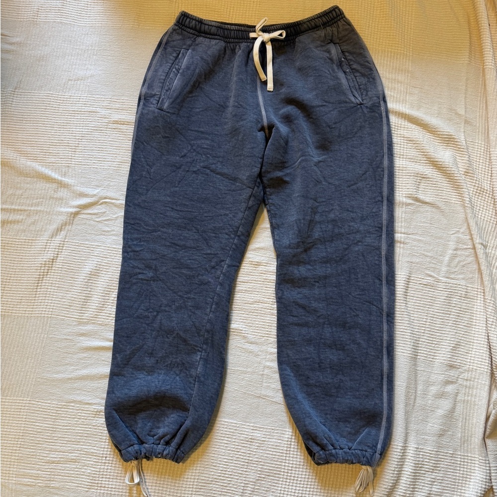 Front Street Men’s Sweatpants Size L Nwt Faded Denim Made In Italy